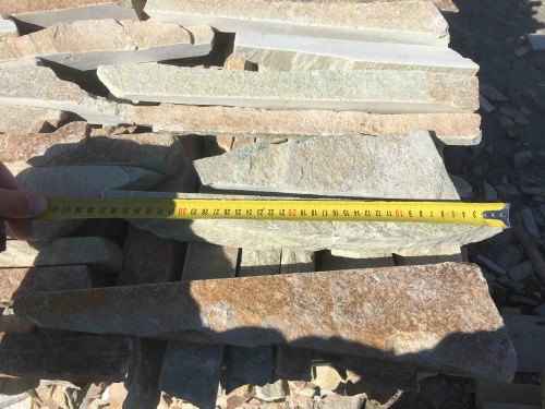 Горбушка златолит золотистый для облицовки купить в Талдом