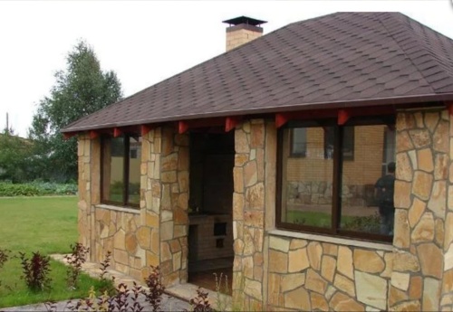 Плитняк златолит жёлтый золотистый для фасада 1,5-3см купить в Талдом