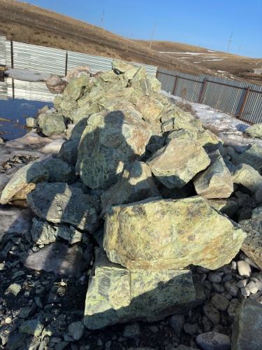 Камни для ландшафтного дизайна зелёные 10-60 килограмм купить в Талдом