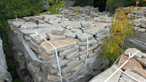 Гранитный плитняк галтованный для парковки купить в Талдом