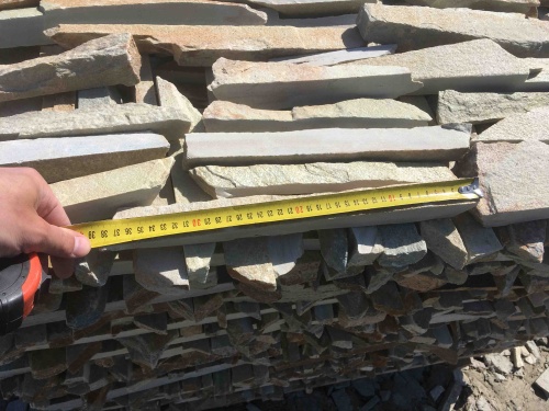 Горбушка златолит золотистый для облицовки купить в Талдом