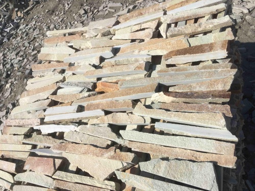 Горбушка златолит золотистый для облицовки купить в Талдом