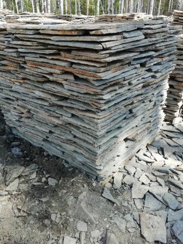 Плитняк златолит Уральский для цоколя, отмостки купить в Талдом